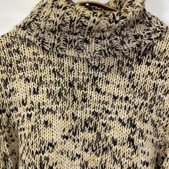 MEXX Multicolor Long Sleeve Cropped Turtleneck Knit Pullover Sweater Size XL - Picture 2 of 9